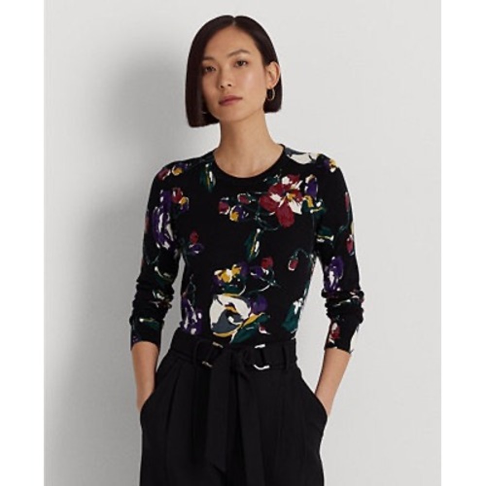 Lauren Ralph Lauren Shavonne Long Sleeve Pullover in Floral, Women's US Size M